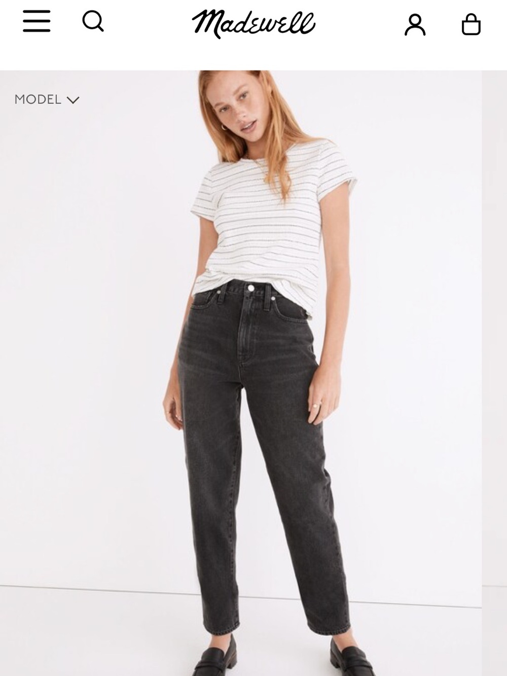 Madewell Baggy Tapered Jeans